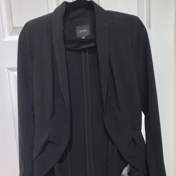 GUESS relaxed fit blazer with shoulder pads